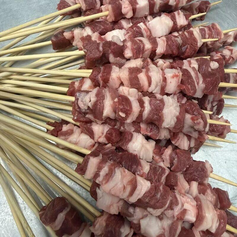 Lamb breast skewers